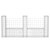  Gabion Basket U-Shape Galvanized Steel 94.5"x7.9x39.4 A949-142546