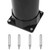  Garden Solar Shower Black 84.6" 2.1 gal A949-92295