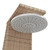  Outdoor Shower Beige 21.7"x23.6"x88.2" Poly Rattan and Acacia Wood A949-368211