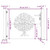  Garden Gate 39.4x39.4" Corten Steel Tree Design A949-153215