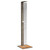  Outdoor Shower Gray 19.7"x21.7"x88.2" Poly Rattan and Acacia Wood A949-368207