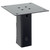 Post Bases Square 4 pcs Anthracite 2.01x2.01" Powder-coated Steel A949-42000020