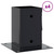  Post Bases Square 4 pcs Anthracite 3.58x3.58" Powder-coated Steel A949-42000028