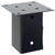  Post Bases Square 4 pcs Anthracite 3.58x3.58" Powder-coated Steel A949-42000028