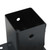  Post Bases Square 4 pcs Anthracite 3.58x3.58" Powder-coated Steel A949-42000028