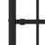  Garden Fence with Spear Top Black 94.1"x29.5" Powder-coated Steel A949-151079