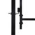  Fence Gate Single Door with Arched Top Steel 39.4"x59.1" Black A949-146031