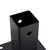  Post Bases Square 12 pcs Anthracite 2.40x2.40" Powder-coated Steel A949-42000023