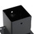  Post Bases Square 12 pcs Anthracite 4.76x4.76" Powder-coated Steel A949-42000033