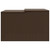  Robot Mower Garage Brown 33.9"x35.4"x20.5"/22.4" Poly Rattan A949-365405