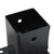  Post Bases Square 12 pcs Anthracite 3.58x3.58" Powder-coated Steel A949-42000029