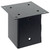  Post Bases Square 4 pcs Anthracite 4.76x4.76" Powder-coated Steel A949-42000032