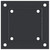  Post Bases Square 4 pcs Anthracite 4.76x4.76" Powder-coated Steel A949-42000032