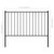  Fence Panel with Posts Powder-coated Steel 5.9 ft x 3.3 ft Black A949-145210
