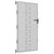  Garden Gate 33.5x78.7" Corten Steel Square Design A949-153249