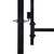  Fence Gate Single Door with Arched Top Steel 3.3'x3.9'Black A949-146030