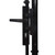  Fence Gate Single Door with Arched Top Steel 3.3'x3.9'Black A949-146030