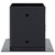  Post Bases Square 4 pcs Anthracite 3.98x3.98" Powder-coated Steel A949-42000030