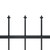  Garden Fence with Spear Top Steel 141.3"x39.4" Black A949-277612