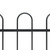  Garden Fence with Hoop Top Steel 71.3"x47.2" Black A949-144931