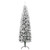  Slim Artificial Half Christmas Tree with Flocked Snow 6 ft A949-344606