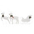  Reindeer & Sleigh Christmas Decoration 100 LEDs Outdoor White A949-3100429