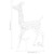  Acrylic Reindeer Family Christmas Decoration 300 LED Cold White A949-329794