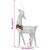  Christmas Reindeer Family 106.3"x2.8"x35.4" Silver Cold White Mesh A949-342677