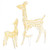  Acrylic Reindeer Family Christmas Decoration 160 LED Warm White A949-329789