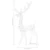  Acrylic Reindeer Christmas Decoration 140 LEDs 4 ft Cold White A949-329782
