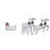  Reindeer & Sleigh Christmas Decoration 100 LEDs Outdoor Silver A949-329832
