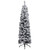  Slim Artificial Christmas Tree with Flocked Snow Green 4 ft PVC A949-329257