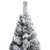  Slim Artificial Christmas Tree with Flocked Snow Green 4 ft PVC A949-329257
