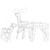  3 Piece Christmas Light Display Reindeers 229 LEDs A949-289962