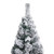  Slim Artificial Christmas Tree with Flocked Snow Green 6 ft PVC A949-320954