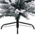  Slim Artificial Christmas Tree with Flocked Snow Green 6 ft PVC A949-320954