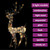  Acrylic Reindeer Christmas Decoration 140 LEDs 4 ft Colorful A949-329784