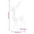  Acrylic Reindeer Christmas Decoration 140 LEDs 4 ft Colorful A949-329784