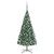  Artificial Pre-lit Christmas Tree with Ball Set LEDs 157.5" Green A949-3077886