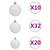  Artificial Pre-lit Christmas Tree with Ball Set LEDs 157.5" Green A949-3077886