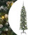  Artificial Slim Christmas Tree Green and White 59.06 in A949-3395280