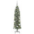  Artificial Slim Christmas Tree Green and White 59.06 in A949-3395280