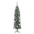  Artificial Slim Christmas Tree Green and White 59.06 in A949-3395280