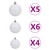  Artificial Hinged Christmas Tree 150 LEDs & Ball Set 47.2 A949-3210319