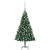  Artificial Pre-lit Christmas Tree with Ball Set Green 70.9" PVC A949-3077622