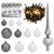  Artificial Hinged Christmas Tree 150 LEDs & Ball Set 47.2 A949-3210467