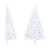  Artificial Half Pre-lit Christmas Tree with Ball Set White 59.1 A949-3077655
