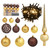  Artificial Hinged Christmas Tree 150 LEDs & Ball Set 47.2 A949-3210455