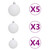  Artificial Hinged Christmas Tree 150 LEDs & Ball Set 59.1 A949-3210312