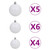  Artificial Hinged Christmas Tree 150 LEDs & Ball Set 59.1 A949-3210312